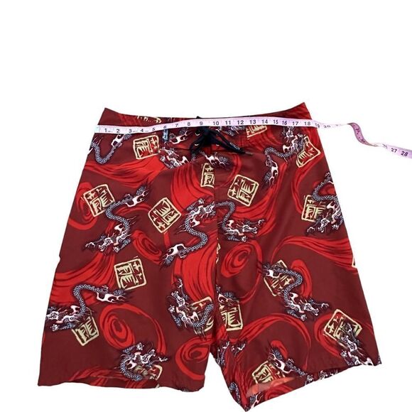 Crazy Shirts ~ Mens Dragon Boardshorts ~ size 34 - Picture 9 of 10